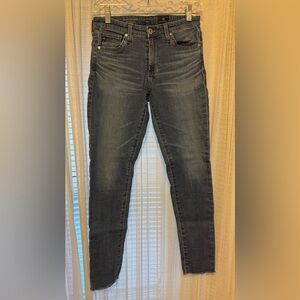 Women’s Classic AG Skinny Mid-Rise Blue Jeans